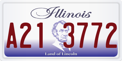 IL license plate A213772