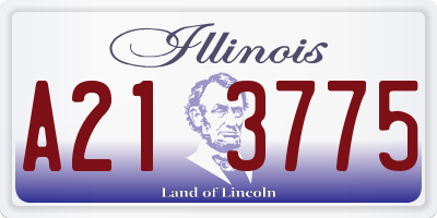IL license plate A213775