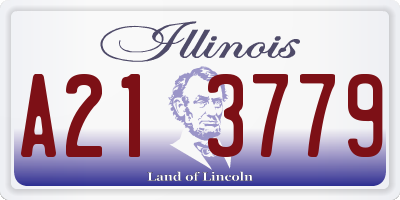 IL license plate A213779