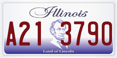 IL license plate A213790
