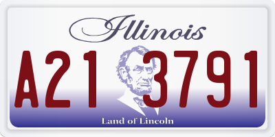 IL license plate A213791