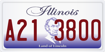 IL license plate A213800