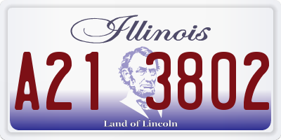 IL license plate A213802