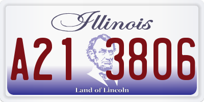 IL license plate A213806