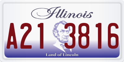 IL license plate A213816