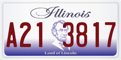 IL license plate A213817