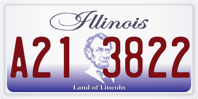 IL license plate A213822