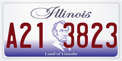 IL license plate A213823