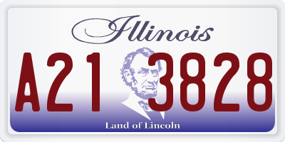 IL license plate A213828