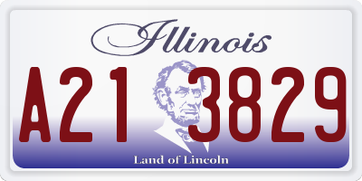 IL license plate A213829