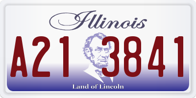 IL license plate A213841