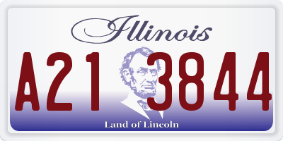 IL license plate A213844