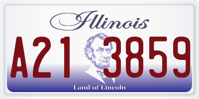 IL license plate A213859