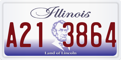 IL license plate A213864