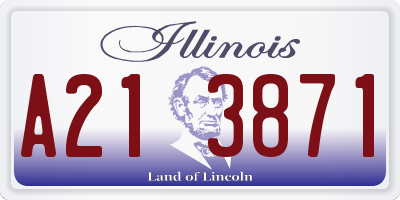 IL license plate A213871