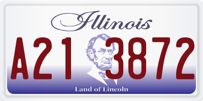 IL license plate A213872