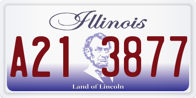 IL license plate A213877