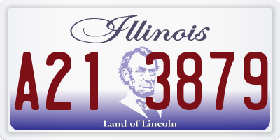 IL license plate A213879