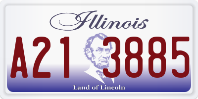 IL license plate A213885