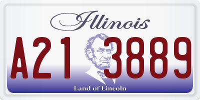 IL license plate A213889