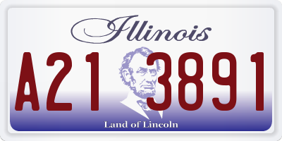 IL license plate A213891