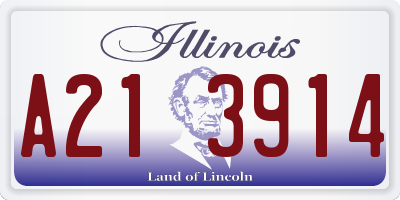 IL license plate A213914