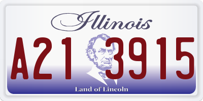 IL license plate A213915