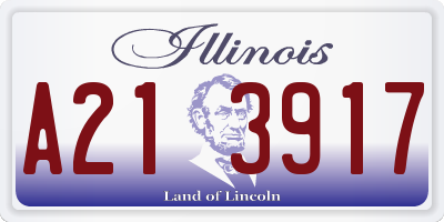 IL license plate A213917