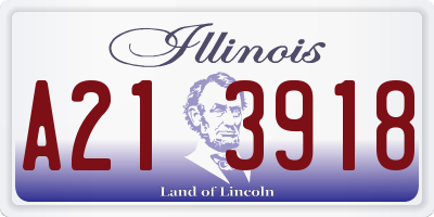 IL license plate A213918