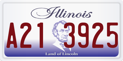 IL license plate A213925