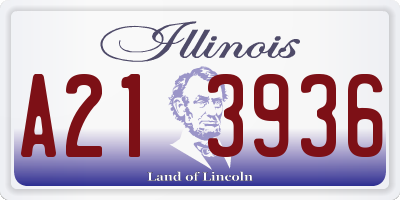 IL license plate A213936