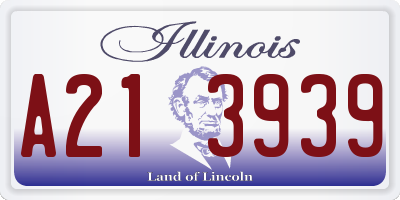 IL license plate A213939