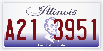 IL license plate A213951
