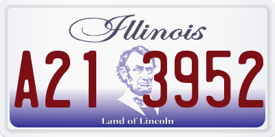 IL license plate A213952