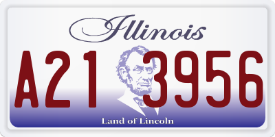 IL license plate A213956