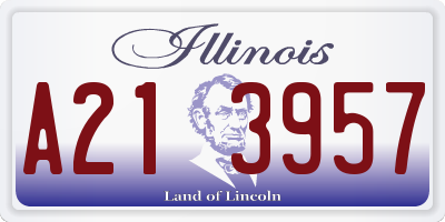 IL license plate A213957