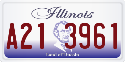 IL license plate A213961