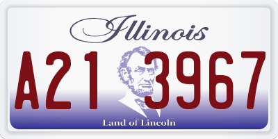 IL license plate A213967