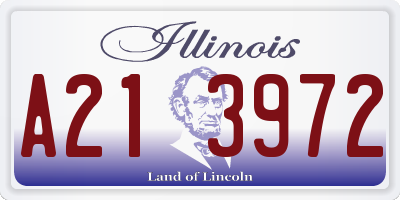 IL license plate A213972