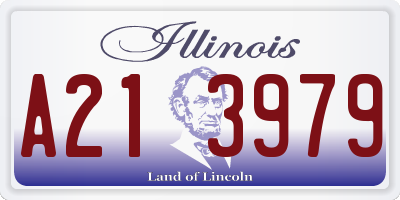 IL license plate A213979