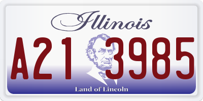 IL license plate A213985