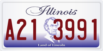 IL license plate A213991