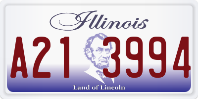IL license plate A213994