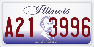 IL license plate A213996