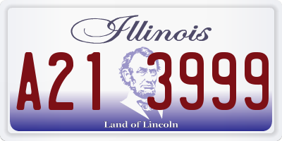 IL license plate A213999
