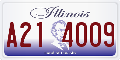 IL license plate A214009