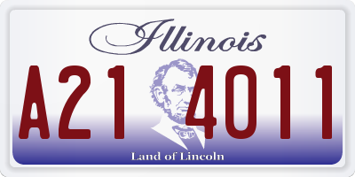IL license plate A214011