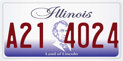 IL license plate A214024