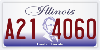 IL license plate A214060
