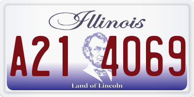 IL license plate A214069